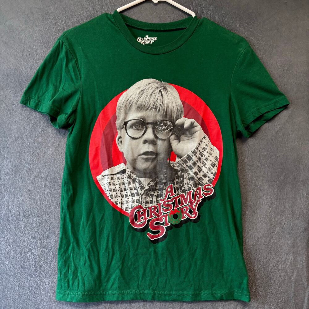 A Christmas Story Shirt Movie 'Triple Dog Dare' Graphic Print Phot Black & White
